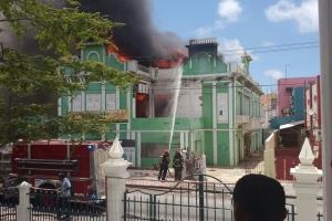 Historisch gebouw volledig verwoest door brand
