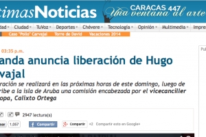 Cobertura internacional liberacion "El Pollo"