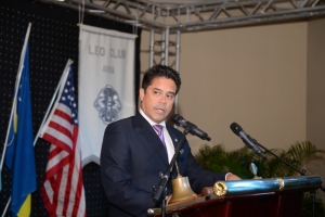 Francis Leo instala como Presidente di Aruba Lions Club 