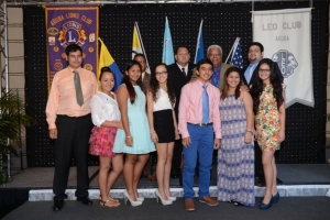 Francis Leo instala como Presidente di Aruba Lions Club 