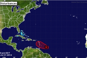 Area di presion por bira tormenta "Bertha" diabierna