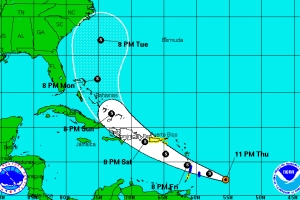 Tormenta Bertha drentando Caribe