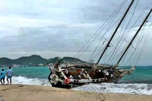 St Maarten cu daño minimal di tormenta tropical Bertha