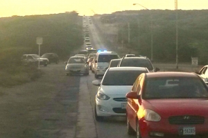 Accidente cu 5 auto y varios herido riba Seri Teishi