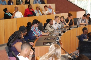 Recepcion na Hulanda pa studiantenan nobo di Aruba, St Maarten y Corsou