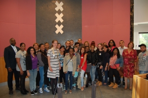 Recepcion na Hulanda pa studiantenan nobo di Aruba, St Maarten y Corsou