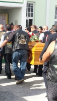 Entierro pa victima di accidente fatal Carlos Lacle