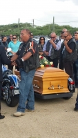 Entierro pa victima di accidente fatal Carlos Lacle