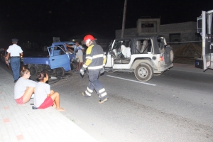 Accidente cu hopi daño material y herido na Paradera