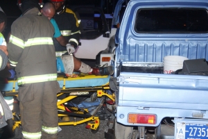 Accidente cu hopi daño material y herido na Paradera