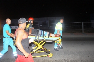 Accidente cu hopi daño material y herido na Paradera