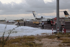 Alarma na General Aviation a activa foam den hangar