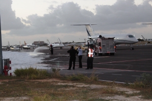 Alarma na General Aviation a activa foam den hangar