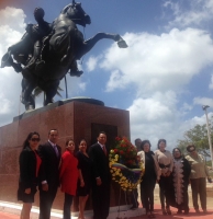 Consulado Venezolano a recorda ex presidente Hugo Chavez