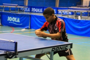Seleccion hubenil tenis di mesa pa Caribbean Championship Santo Domingo
