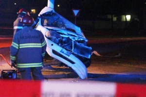 Accidente di trafico fatal na rotonde Las Americas