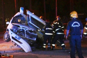 Accidente di trafico fatal na rotonde Las Americas