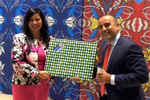 Embahada Hulandes a host delegacion di Aruba na Cuba