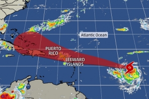 Tormenta tropical Erika ta sigui e caminda di Danny