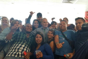 A detene ex gobernador Venezolano Rosales na su yegada di Aruba