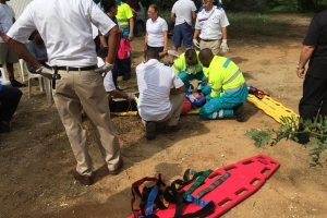 Accidente di trafico ta laga bus di Arubus den rooi