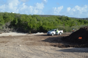 Protesta contra destruccion di medio ambiente a sigui awe