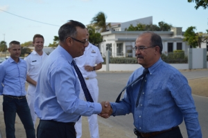 Gobernador Refunjol como patron di Cruz Cora a inaugura e edificio nobo