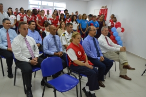 Gobernador Refunjol como patron di Cruz Cora a inaugura e edificio nobo