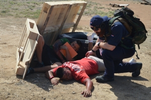 Marinierskazerne a tene simulacro di pasada di horcan na Aruba