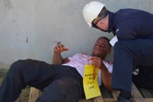 Marinierskazerne a tene simulacro di pasada di horcan na Aruba