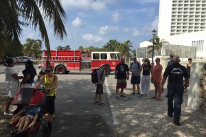 Boiler room Riu Palace Hotel in brand vanmorgen