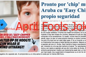 Hopi reaccion pa articulonan 'fictisio'  relaciona cu 1 april 