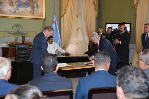 Bista fotografico firmamento acuerdo Aruba y CITGO y PDVSA
