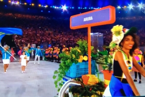 Aruba a luci na apertura weganan olimpico na Rio