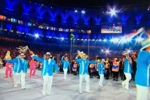 Aruba a luci na apertura weganan olimpico na Rio