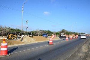 A desvia trafico temporalmente riba Seroe Tijshi 