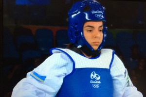  Monica Pimentel di Aruba ta cay venci den Taek Wondo na Rio 
