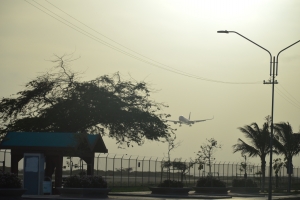 Vlucht  B767 na alarm veilig in Aruba geland