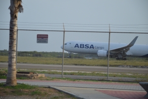 Vlucht  B767 na alarm veilig in Aruba geland
