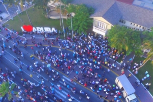 Centenares di ciudadano a marcha contra criminalidad  