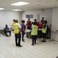    A tene simulacro pa test reaccion y asistencia den accidente di avion  