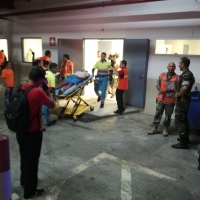    A tene simulacro pa test reaccion y asistencia den accidente di avion  