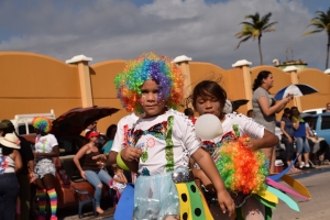 Bista fotografico di parada di blaas di San Nicolas