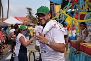Bista fotografico di parada di blaas di San Nicolas