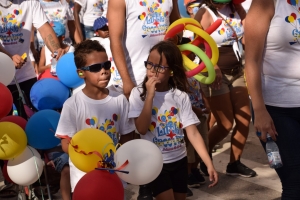 Bista fotografico di parada di blaas di San Nicolas