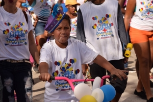 Bista fotografico di parada di blaas di San Nicolas