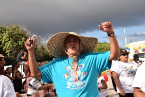 Bista fotografico di parada di blaas di San Nicolas