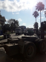 Chauffeurnan di truck a enfrenta minister Bermudez