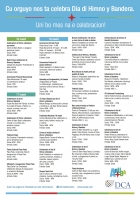 Calendario di evento celebracion Himno y Bandera