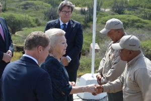 HKH Prinses Beatrix bezoekt Bubali Plas en Spaans Lagoen